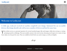 Tablet Screenshot of leshy.net
